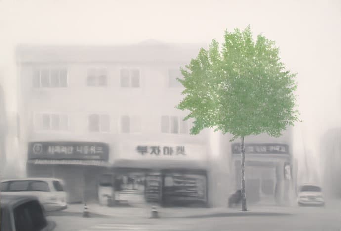 부자마켓 · 캔버스에 유채 · 65.2x90.9cm · 2013
