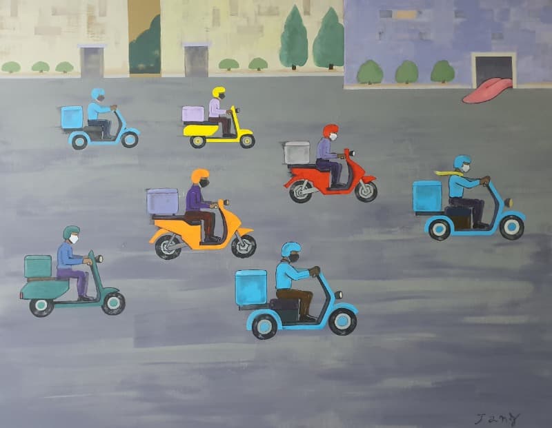 장범순, 우리가 제일 잘나가 · Acrylic on canvas · 118×90cm · Acrylic on canvas