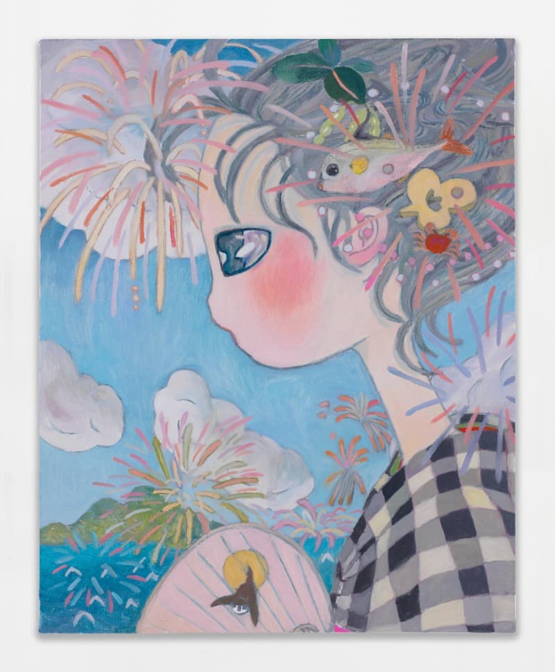 See you in the future, 2020 · Oil on canvas · 91 x 72.7cm | 35 13/16 x 28 5/8 in. · ©2020 Aya Takano/Kaikai Kiki Co., Ltd. All Rights Reserved. Courtesy Perrotin · See you in the future · Oil on canvas
