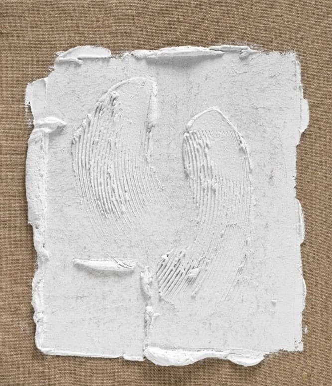 장마리아, Spring Series (White White 1) · Mixed media · 53 x 45.7 cm · 2020 · Spring Series (White White 1) · Mixed media
