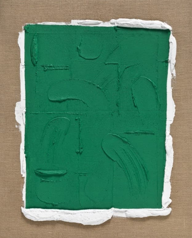 장마리아, In Between - Spring Series (Green) · Mixed media · 92 x 73 cm · 2020 · In Between - Spring Series (Green) · Mixed media