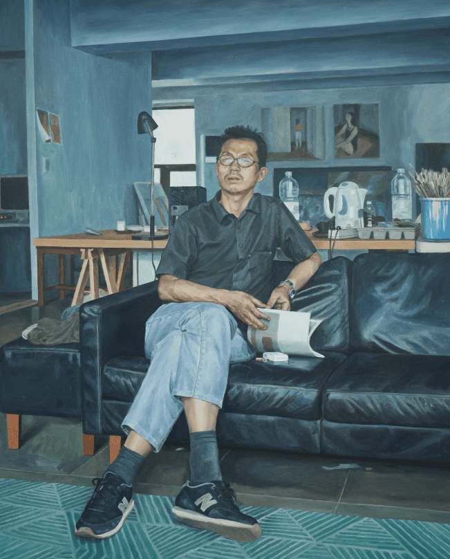 〈CH〉 · 캔버스에 유채 · 162.2 x 130.3 cm · 2020 [출처] 원앤제이 갤러리 · 〈CH〉 · oil on canvas