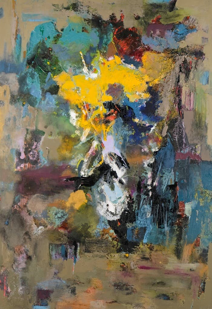 generative flow#19-13 · Oil on canvas · 162.2 x 112.1cm · 2020 · generative flow#19-13 · Oil on canvas
