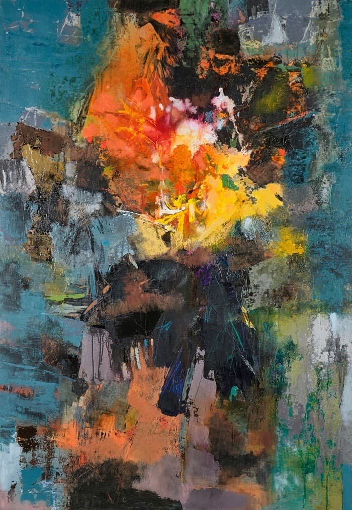 generative flow#19-11 · Oil on canvas · 162.2 x 112.1cm · 2020 · generative flow#19-11 · Oil on canvas