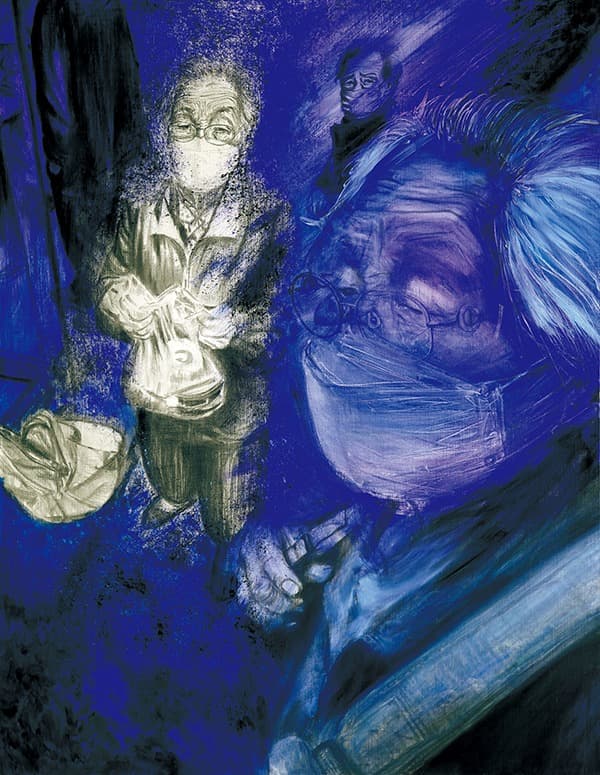 봉투 밥 · Mixed media on canvas · 91.0×116.8cm · 2020 · Mixed media on canvas