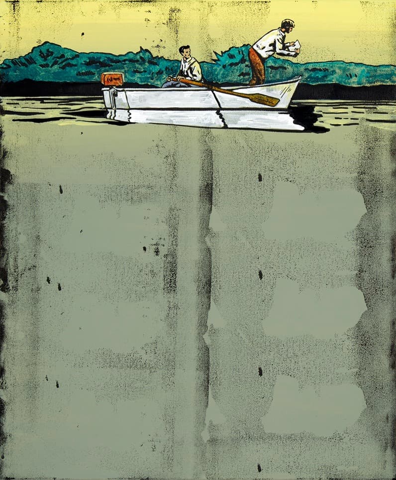 Where is my voice · 캔버스에 아크릴과 잉크 · 45.5x37.9 cm · 2020 · Where is my voice