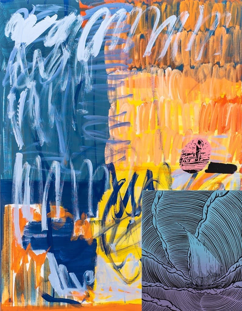 Sunshine · 캔버스에 아크릴과 잉크 · 116.8x91 cm · 2020 · Sunshine