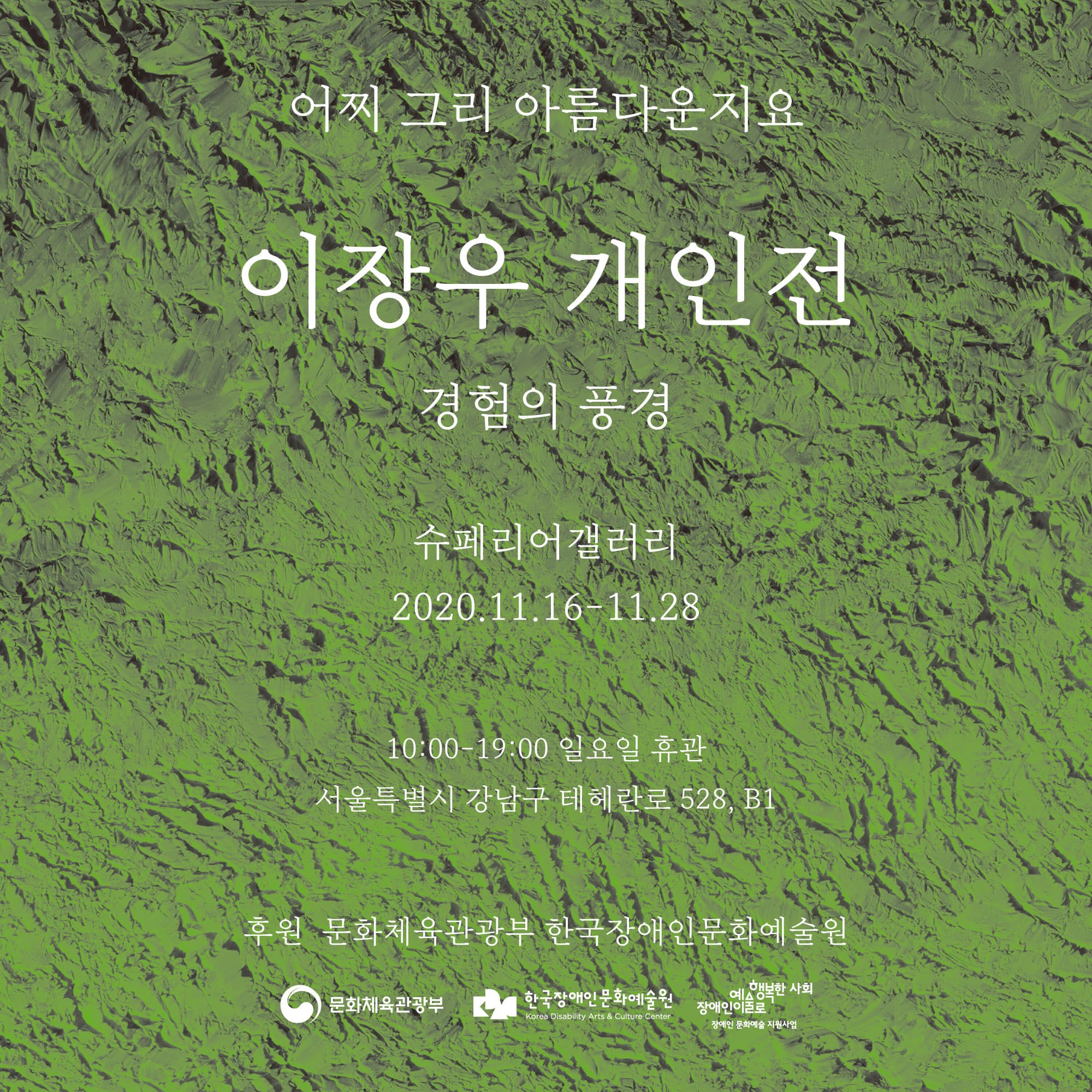 이장우개인전-경험의 풍경 포스터