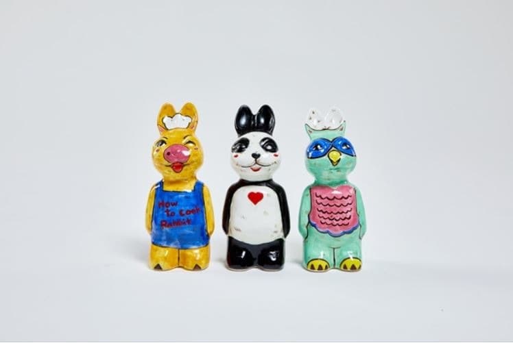 Secret Animales-양,펭귄,얼룩말 80x80x180mm500 · Ceramic · 80x80x180mm500 · 2020 · Secret Animales · Ceramic