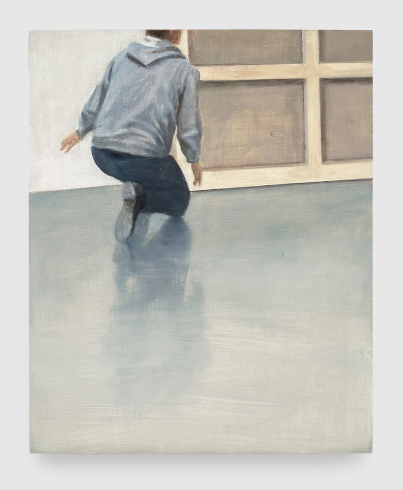 Tim Eitel, Packing/Unpacking · oil on wood panel · 10-5/8" × 8-11/16" × 1-3/16" (27 cm × 22.1 cm × 3 cm) · 2020 © Tim Eitel / Artists Rights Society (ARS), New York / VG Bild-Kunst, Bonn · Tim Eitel, Packing/Unpacking · oil on wood panel
