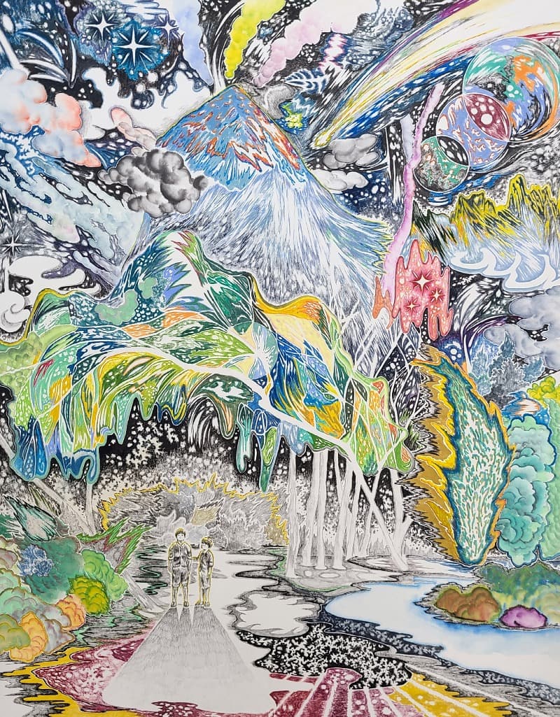 차현욱 - 그림자 놀이 · 한지에 수묵 채색 · 116.8 x 91cm · 2020