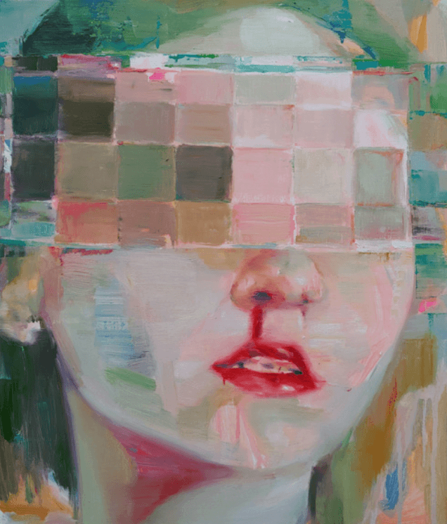 이샛별 - 픽셀 휴먼 Pixel Human · Oil on Canvas · 53x45.5cm · 2020