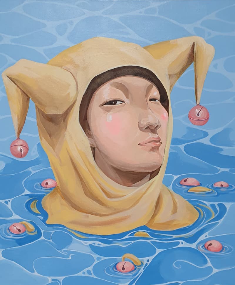 바보 · 캔버스 위에 아크릴 채색 · 53X45.5cm · 2020 · Fool