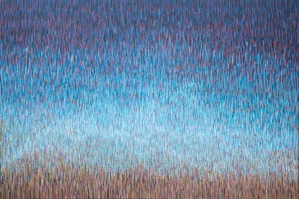 LAND  S  CAP  E8  HER     E   AND   T   HERE · Acrylic on canvas · 194x130.3cm · 2020 · LAND  S  CAP  E8  HER     E   AND   T   HERE · Acrylic on canvas