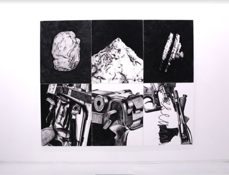 <Only Seen or Heard> · 종이에 목탄 · 각각 92 x 72 cm · 2020 · <Only Seen or Heard>