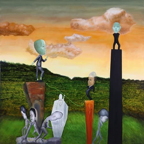 N번째선택 · oil on canvas · 181.8x181.8cm · 2020 · oil on canvas