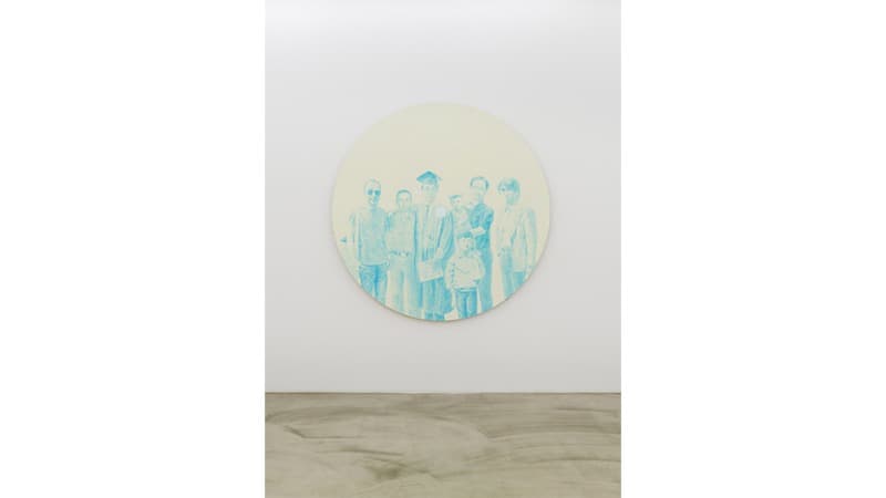 Group of I with A Particle · 2020 · Group of I with A Particle · acrylic phoshorescent pigment on the work of oil polyurethane on aluminium plate