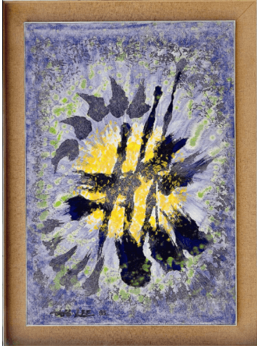상념 · oil and canvas · 55.5x46cm · 1985 · a common belief · oil and canvas