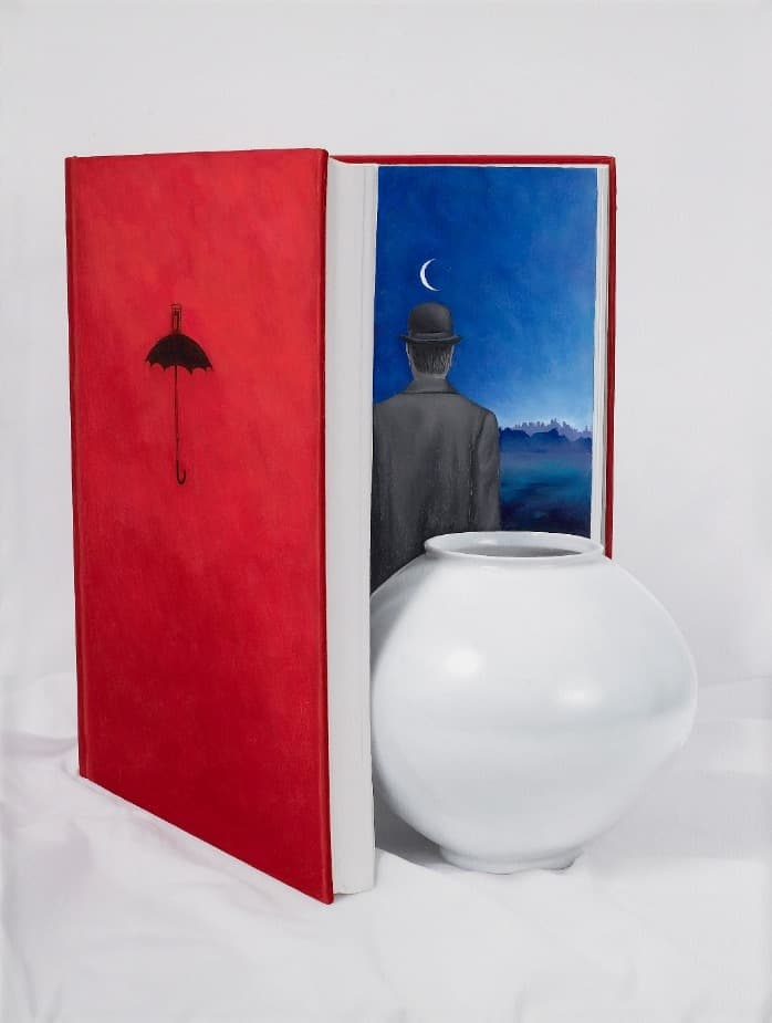 블루와 레드사이 · Mixed media on canvas · 60.6 x 50.0 cm · 2020