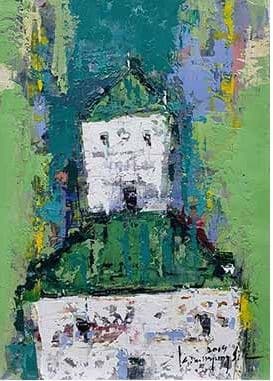 East Side · Oil on canvas · 33.4x24cm · 2019 · East Side · Oil on canvas
