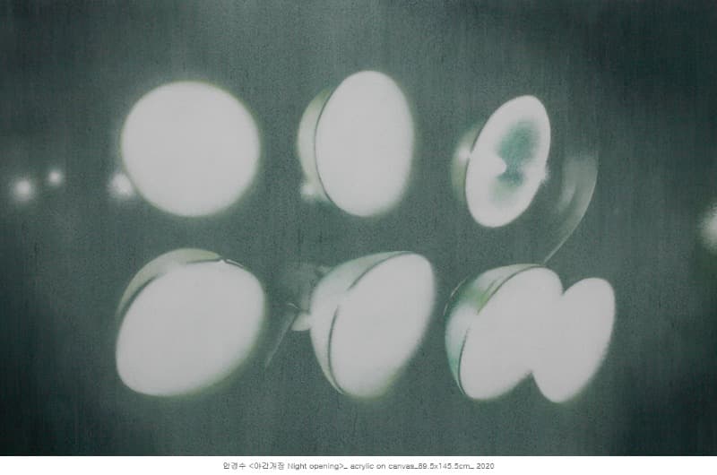 야간개장 · 캔버스에 아크릴 · 89.5x144.5cm · 2020 · Night Opening · Acrylic on canvas