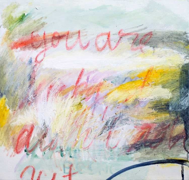You Are Lucky That I didn't Roll Out · 캔버스에 유채와 오일바 · You Are Lucky That I didn't Roll Out · oil bar and oil paint canvas