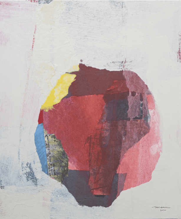 2020-5 · Collage acrylic on Korean paper · 60.5x73cm · 2020 · 2020-5 · Collage acrylic on Korean paper