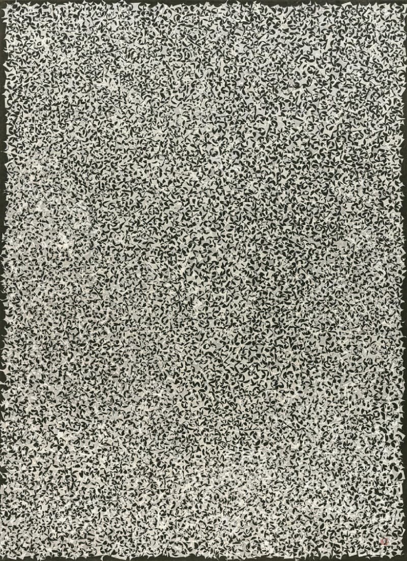 Rest · Mixed media on mulberry Hanji paper · 183.5 x 133 cm · 2020 [출처] 갤러리현대 홈페이지 · Rest · Mixed media on mulberry Hanji paper
