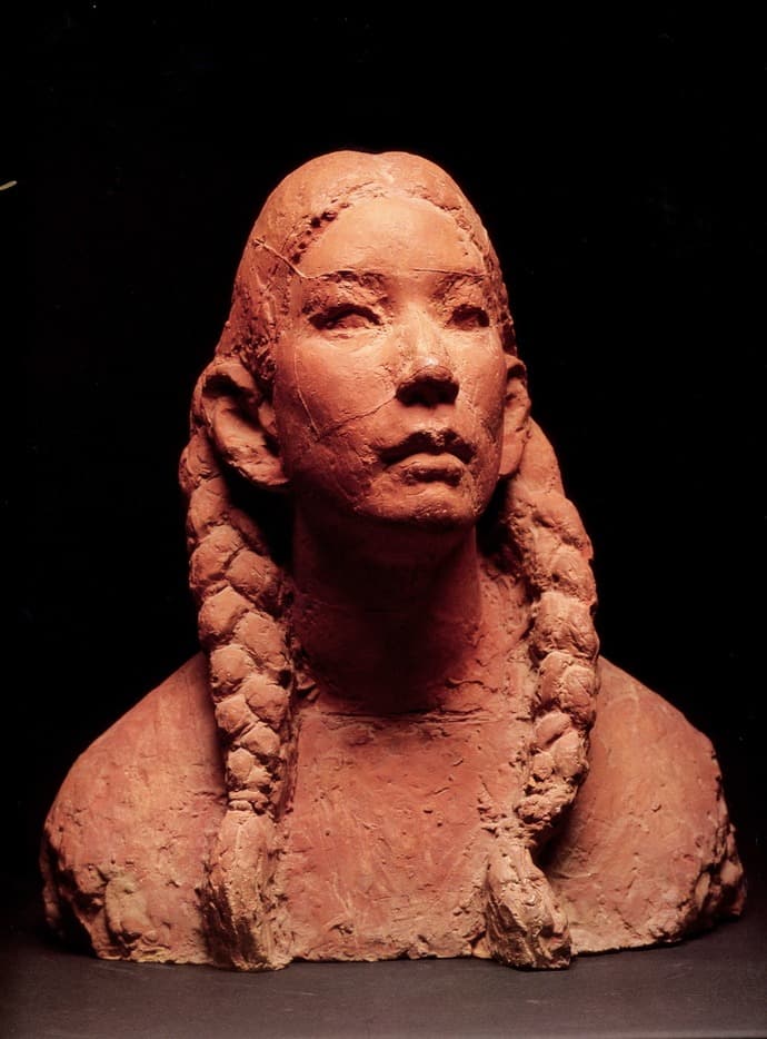 권진규_영희 · 테라코타 · 35.5x32x22cm · 1968, 가나문화재단 소장 [출처] 포항시립미술관 홈페이지 · Yeung Hee