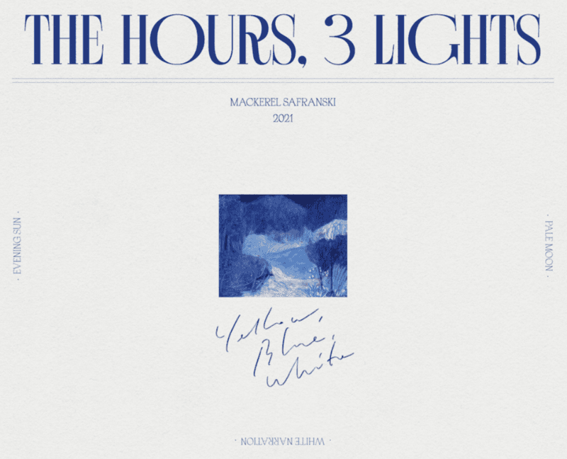 고등어 개인전: The hours, 3 lights 포스터