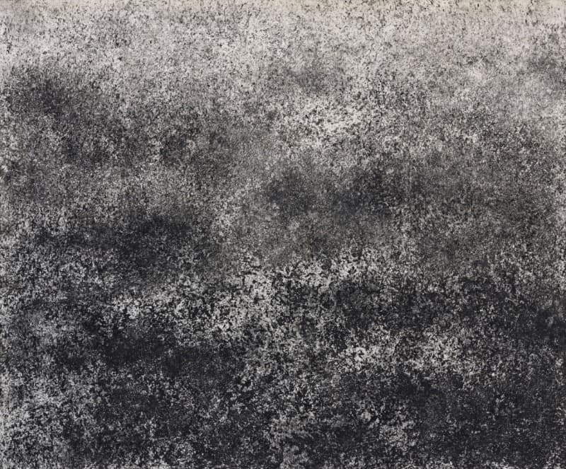 1월의 들녘 · 한지에 혼합재료 · 60x72cm · 2021