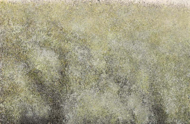 꽃바람 · 한지에 혼합재료 · 47x74cm · 2020