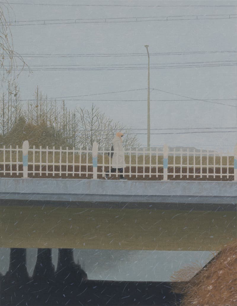 sleeting · oil on canvas · 53x40.9cm · 2020 [출처] 이유진갤러리 · sleeting · oil on canvas