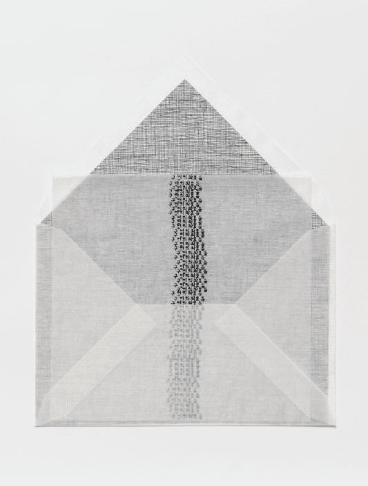 Letters_Life Project, detail view · tissue, butter paper, silk fabrics, cotton textiles · 2003~ · Letters_Life Project, detail view · tissue, butter paper, silk fabrics, cotton textiles