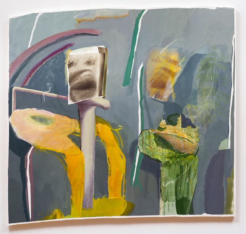 좁은 곳 · 종이에 유화 · 151x138cm · 2020 [출처] 플레이스막 · A narrow place · Oil on paper