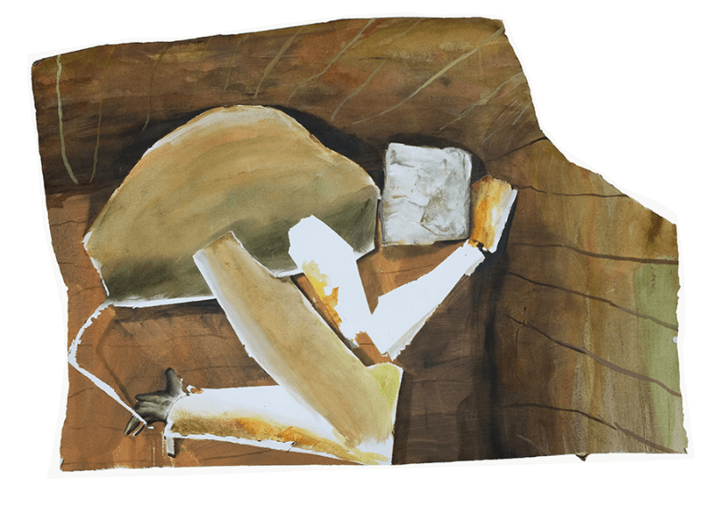 창고 · 종이에 유화 · 95x110cm · 2020 [출처] 플레이스막 · Warehouse · Oil on paper