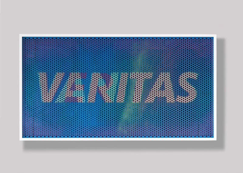 Vanitas · perforated aluminum, acrylic spray paint, acrylic on paper, anti-reflection glass, wooden frame · 165.5 x 89.0 x 9.1 cm · 2021 (출처= 도잉아트) · Vanitas · perforated aluminum, acrylic spray paint, acrylic on paper, anti-reflection glass, wooden frame