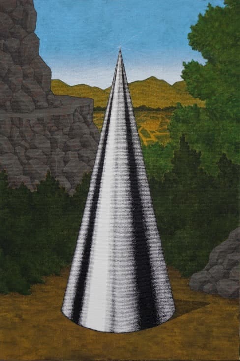 Cone · Acrylic on canvas · 40.9x27.3cm · 2020 (출처= 학고재 갤러리) · Cone · Acrylic on canvas