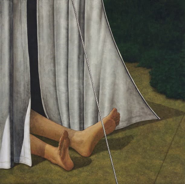 Camping · Acrylic on canvas · 72.7x72.7cm · 2020 (출처= 학고재 갤러리) · Camping · Acrylic on canvas