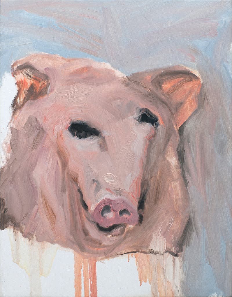벗겨진 가면 · Oil on canvas · 41x32cm · 2021 (출처= 플레이스막) · Oil on canvas