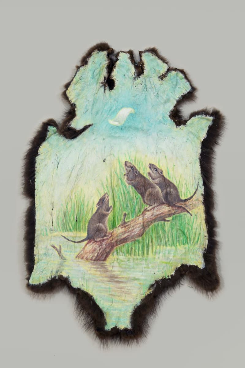 THE HOLY PAPER · Oil painting on water rat · 23.5 x 34.5 cm · 2016 (출처= 아라리오갤러리) · THE HOLY PAPER · Oil painting on water rat