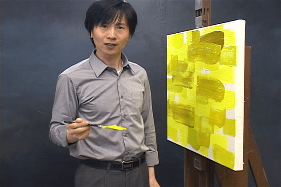 “노란비명”그리기 · single channel video · 31분 6초 · 2012 (출처= 경기도미술관) · Drawing "Yellow Scream" · single channel video