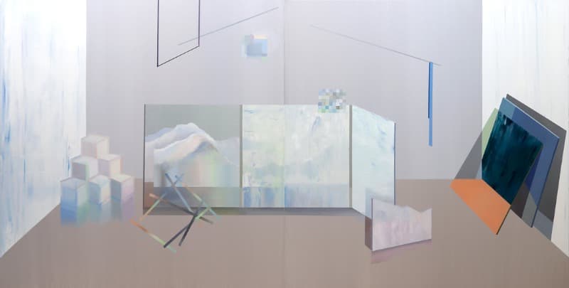 collecting scenes · Oil on canvas · 130x260cm · 2020 (출처= 더 트리니티) · collecting scenes · Oil on canvas