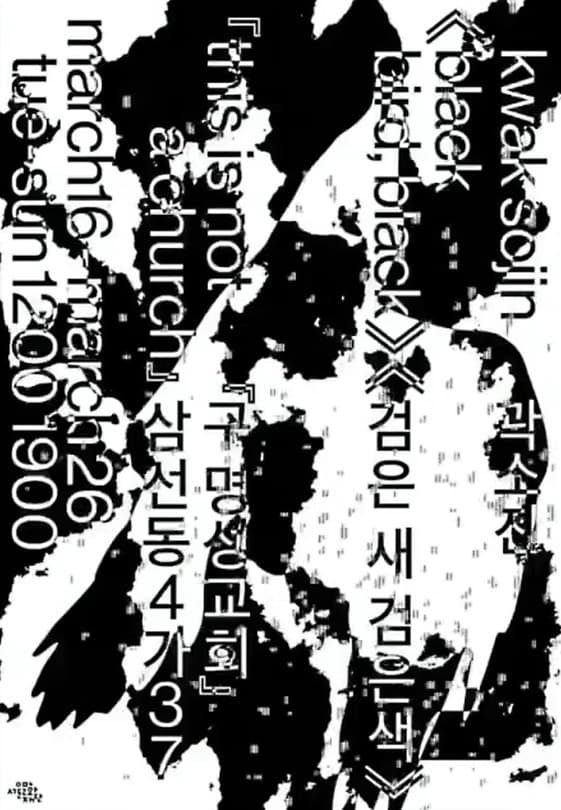 곽소진 : 검은 새 검은색 Black Bird Black 포스터