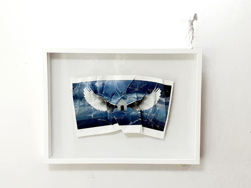 mindscape · mixed media · 600×600×80mm · 2020 (출처= 한원미술관) · mindscape · mixed media