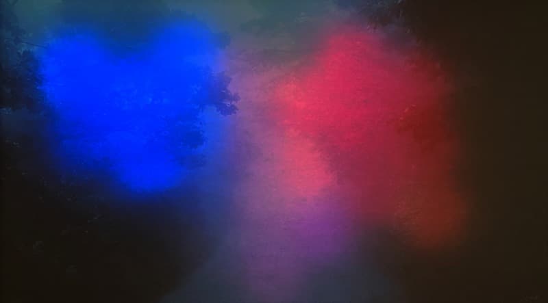 Blue Mountain S01 · Archival Pigment Print on Hanji · 100X177cm · 2021 (이미지 제공 = 자하미술관) · Blue Mountain S01 · Archival Pigment Print on Hanji
