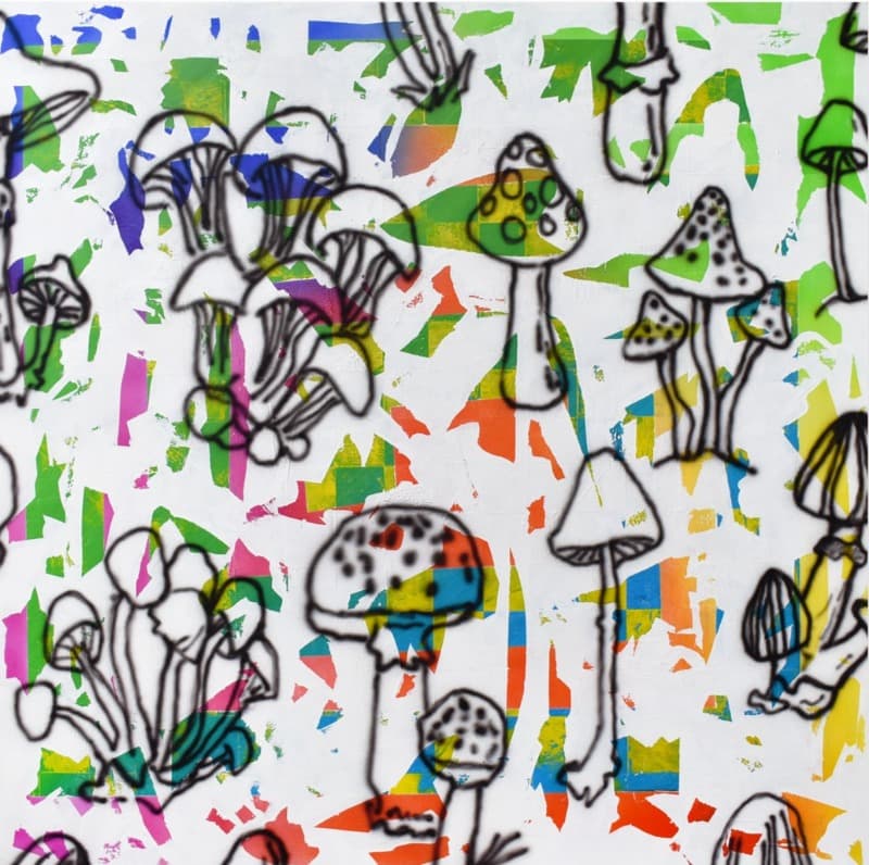 Portal · oil, lacquer on canvas · 91x91cm · 2021 (이미지 제공 = 아트스페이스영) · Portal · oil, lacquer on canvas