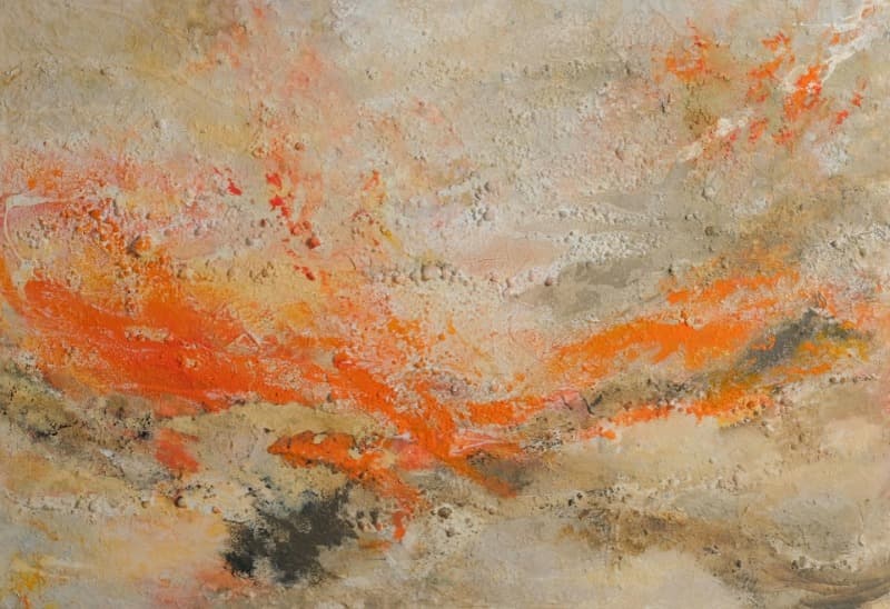Flame bs21-15 · Mixed media on canvas · 81x116cm · 2021 (이미지 제공 = 갤러리 너트) · Flame bs21-15 · Mixed media on canvas