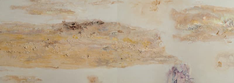 빛 bs21-103 · Mixed media on canvas · 65x182cm · 2021 (이미지 제공 = 갤러리 너트) · Light bs21-103 · Mixed media on canvas
