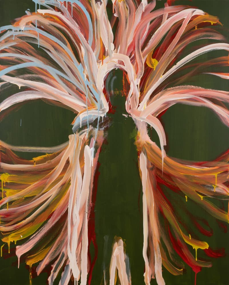 신체드로잉 76-2-2019 · 캔버스에 아크릴릭 · 162.2×130.3cm · 2019 (출처= 경남도립미술관)